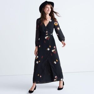 Madewell Painted Floral Maxi Dress Size 2